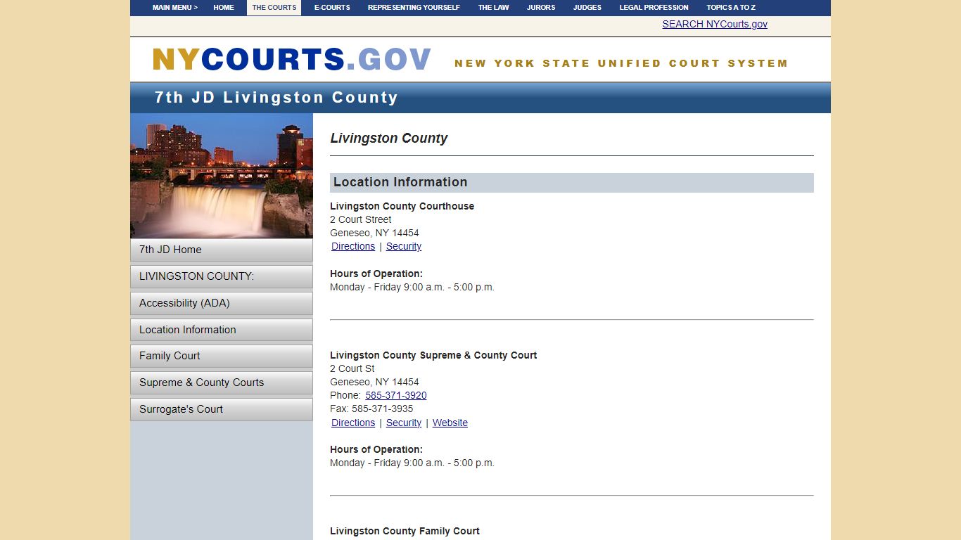 Home - Livingston County | NYCOURTS.GOV - Judiciary of New York